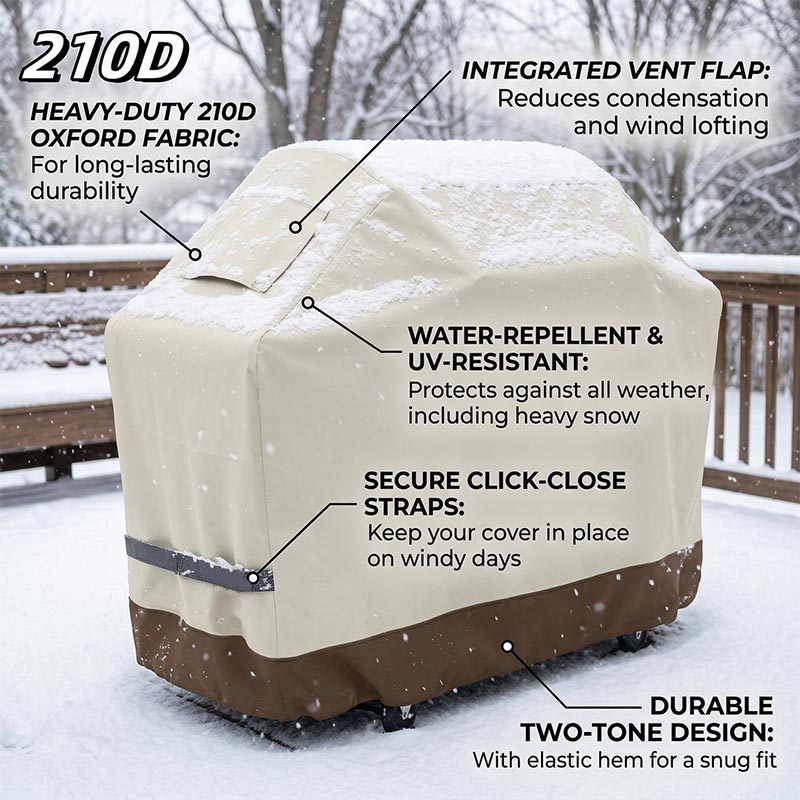 Outdoor Furniture Weatherproof - Housse de protection 210D beige pour
