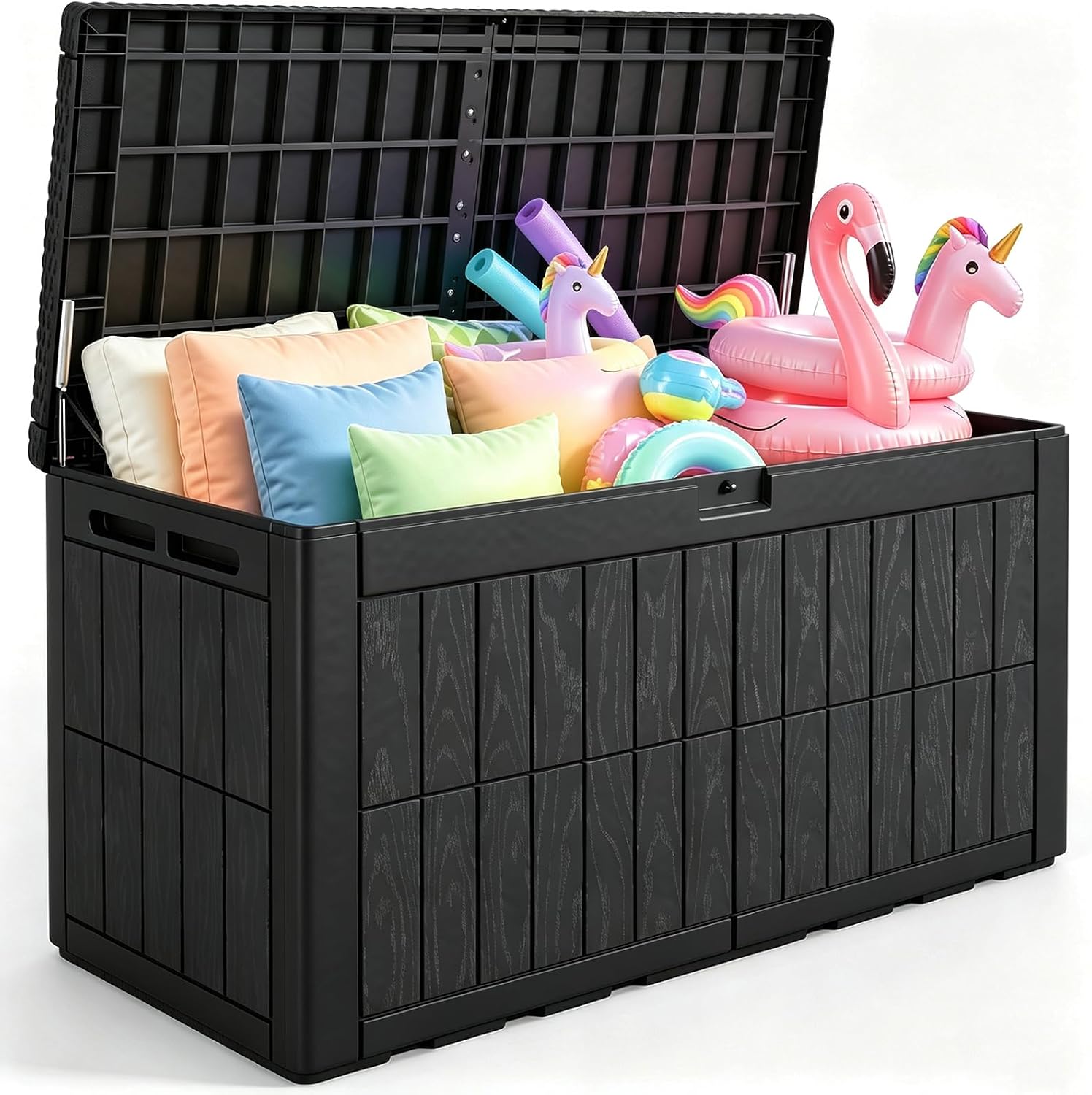 Outdoor Furniture Weatherproof - Banc de rangement extérieur en résine