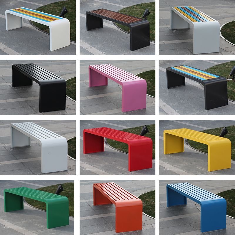 Garden Bench Metal - Banc métallique en acier laminé à