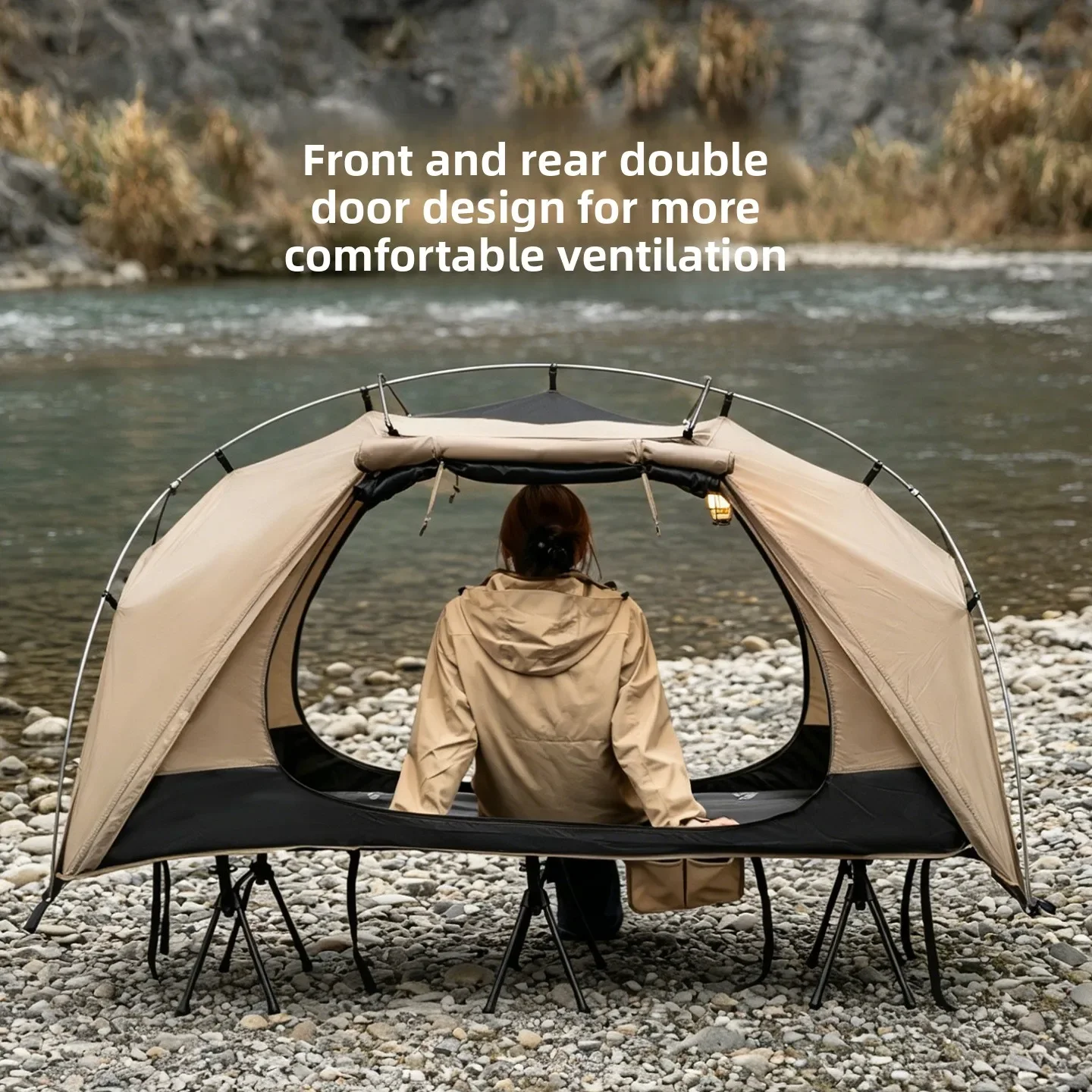 Outdoor Furniture Weatherproof - MOUNTAINHIKER Tente-lit de camping extérieure, mobilier