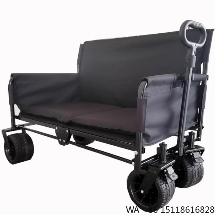 Outdoor Furniture Metal - Chariot pliant multifonctionnel à quatre roues