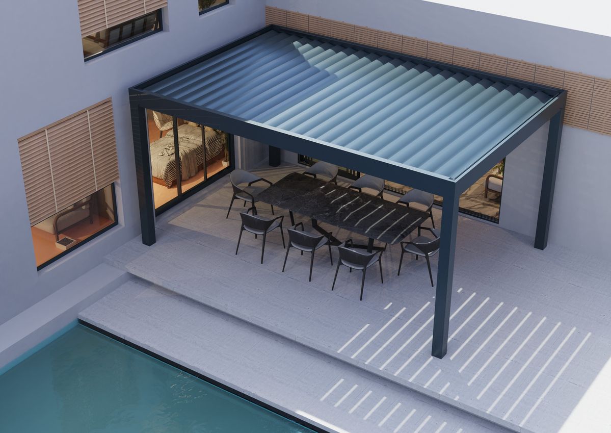 Outdoor Furniture Metal - Pergola rectangulaire abordable en alliage d'aluminium
