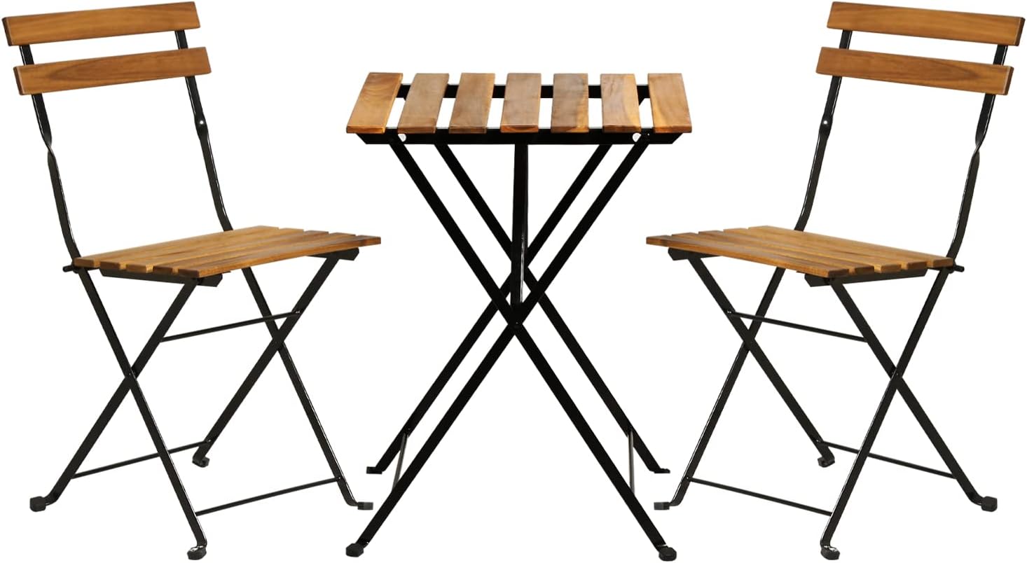 Bistro Table Set - Ensemble bistrot de patio pliable en