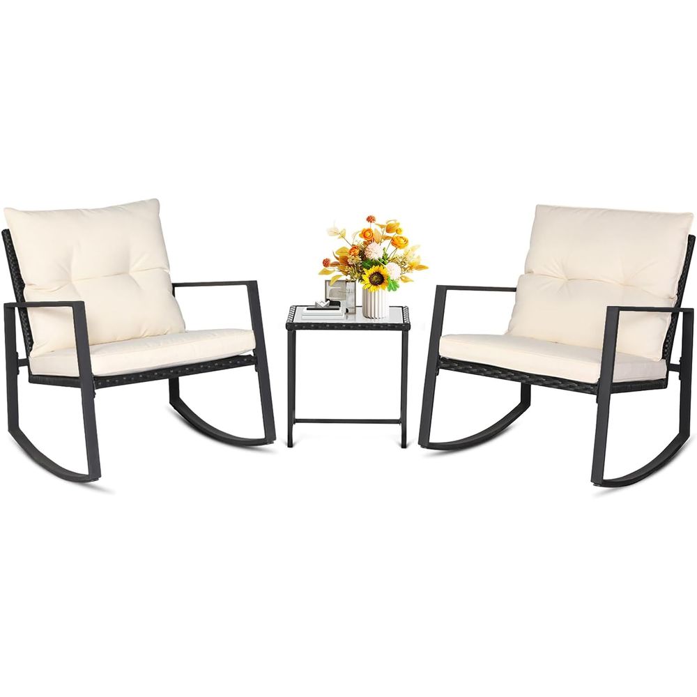 Bistro Table Set - Ensemble bistro 3 pièces d'extérieur en