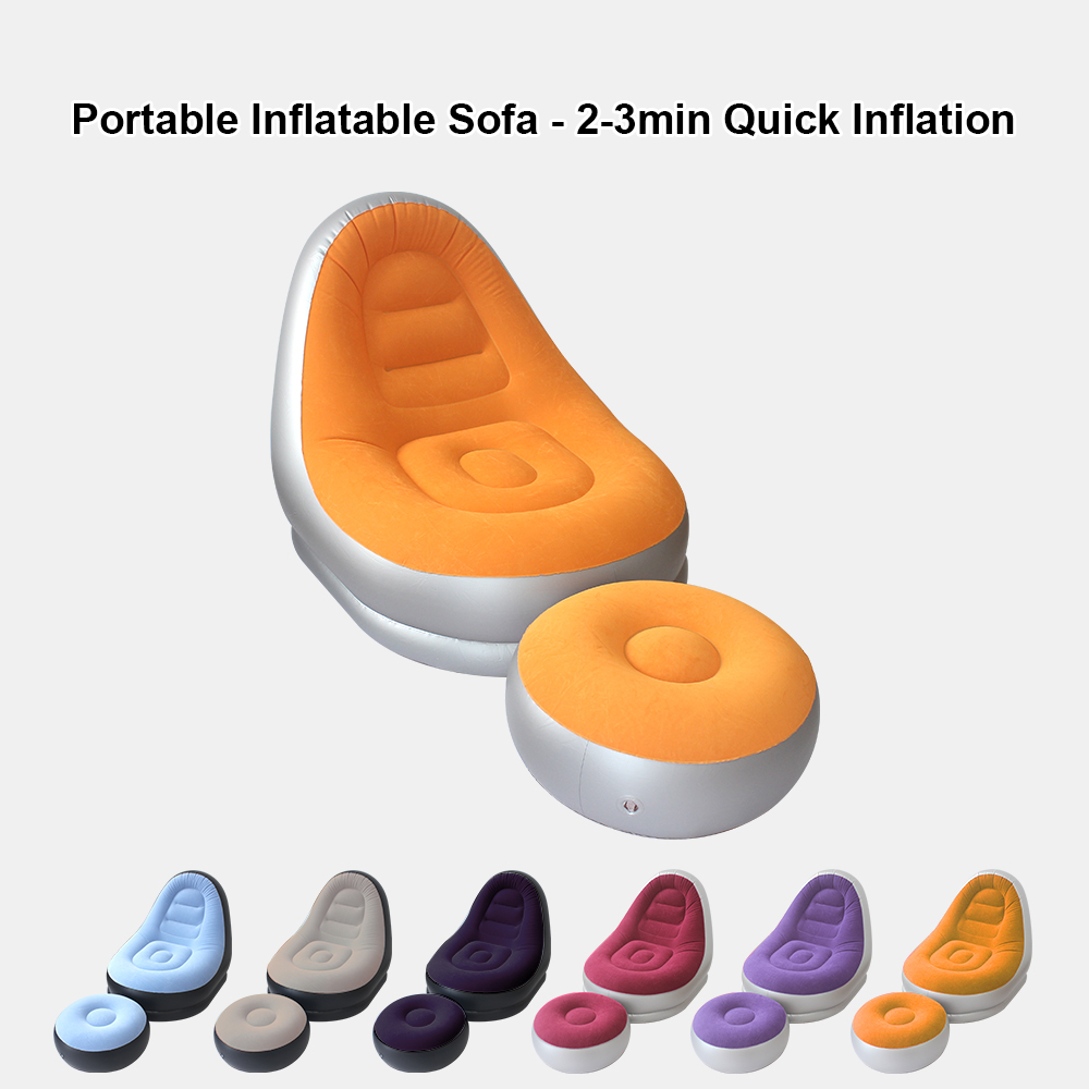 Outdoor Furniture Weatherproof - Ensemble de canapé gonflable portable multicolore