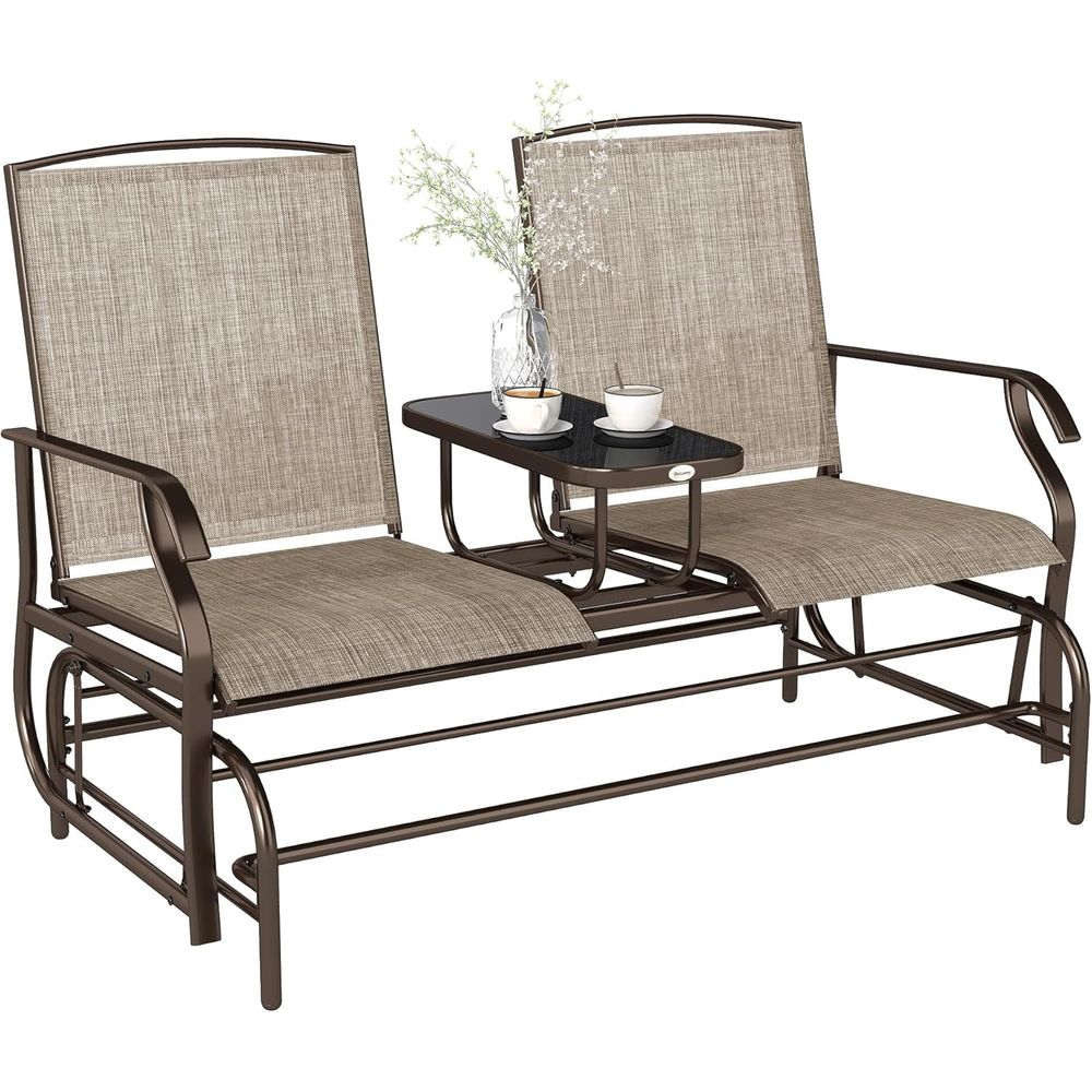 Garden Bench Metal - Banc de jardin en métal avec