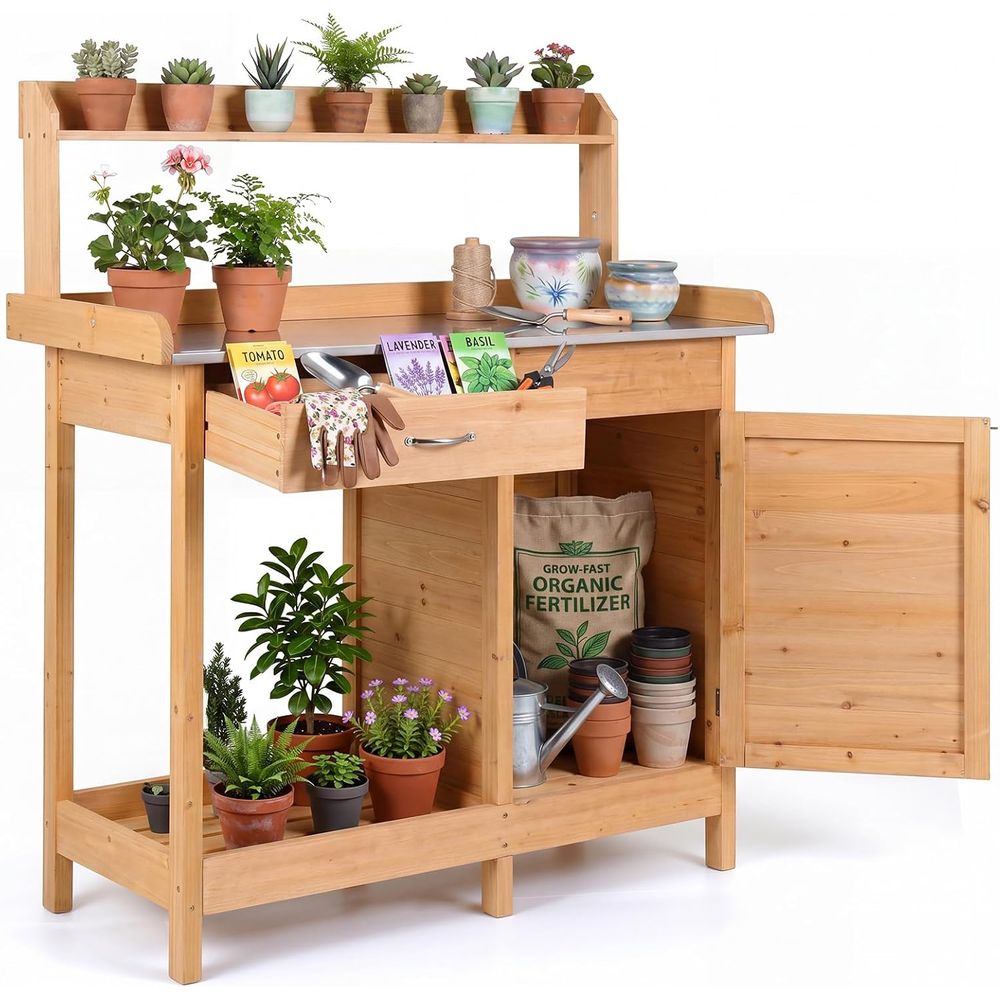 Garden Bench Metal - Table de travail de jardin en
