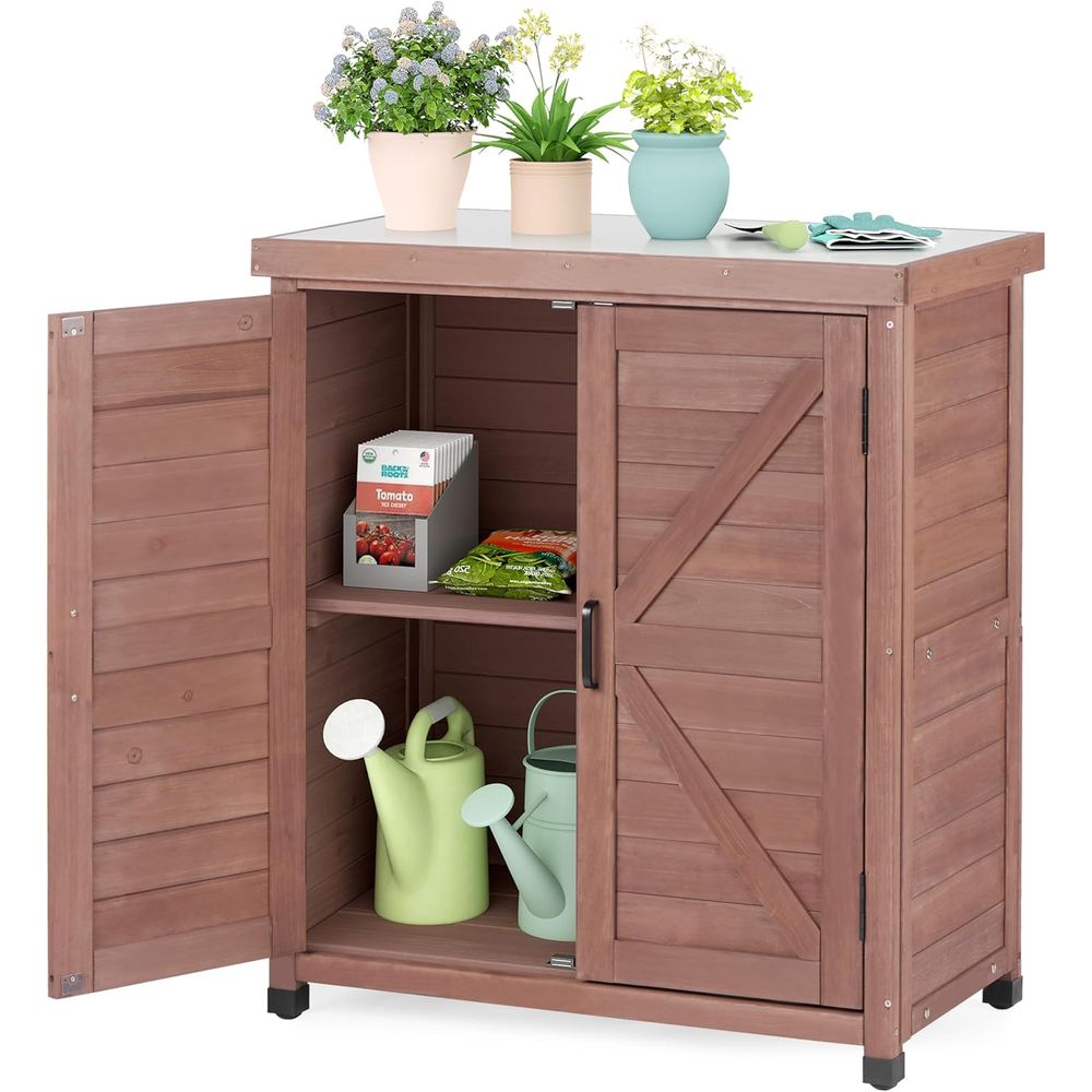 Garden Bench Metal - Armoire de rangement extérieure et table