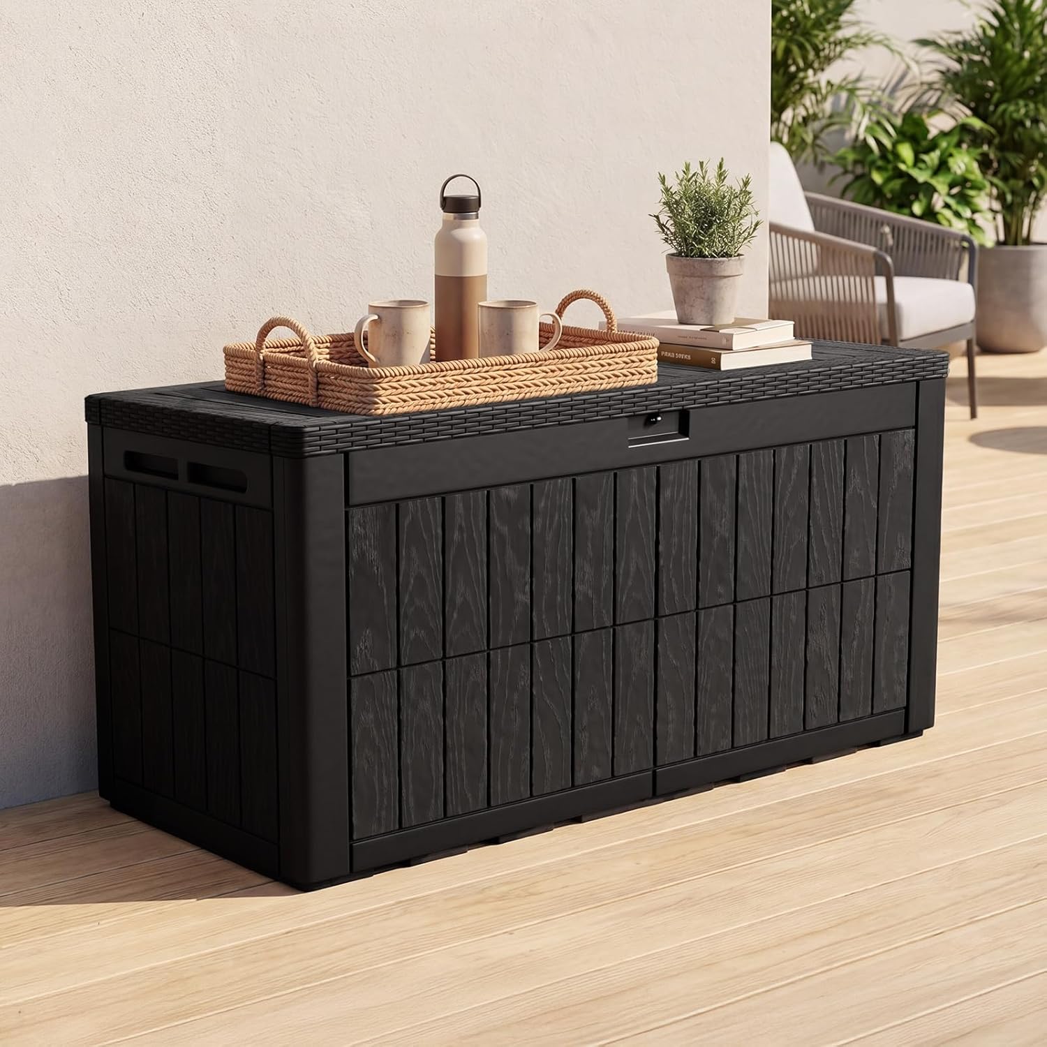 Banc de rangement extérieur en - Outdoor Furniture Weatherproof avis et prix