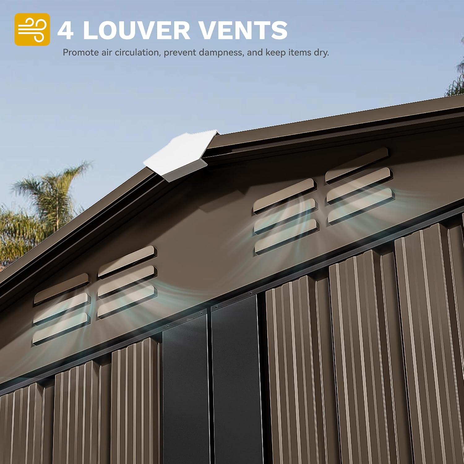 Abri de jardin métallique 6x4  - Outdoor Furniture Metal avis et prix