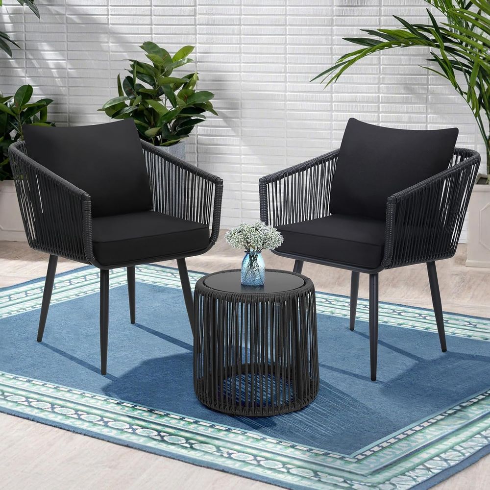 Ensemble de bistrot en rotin p - Bistro Table Set avis et prix