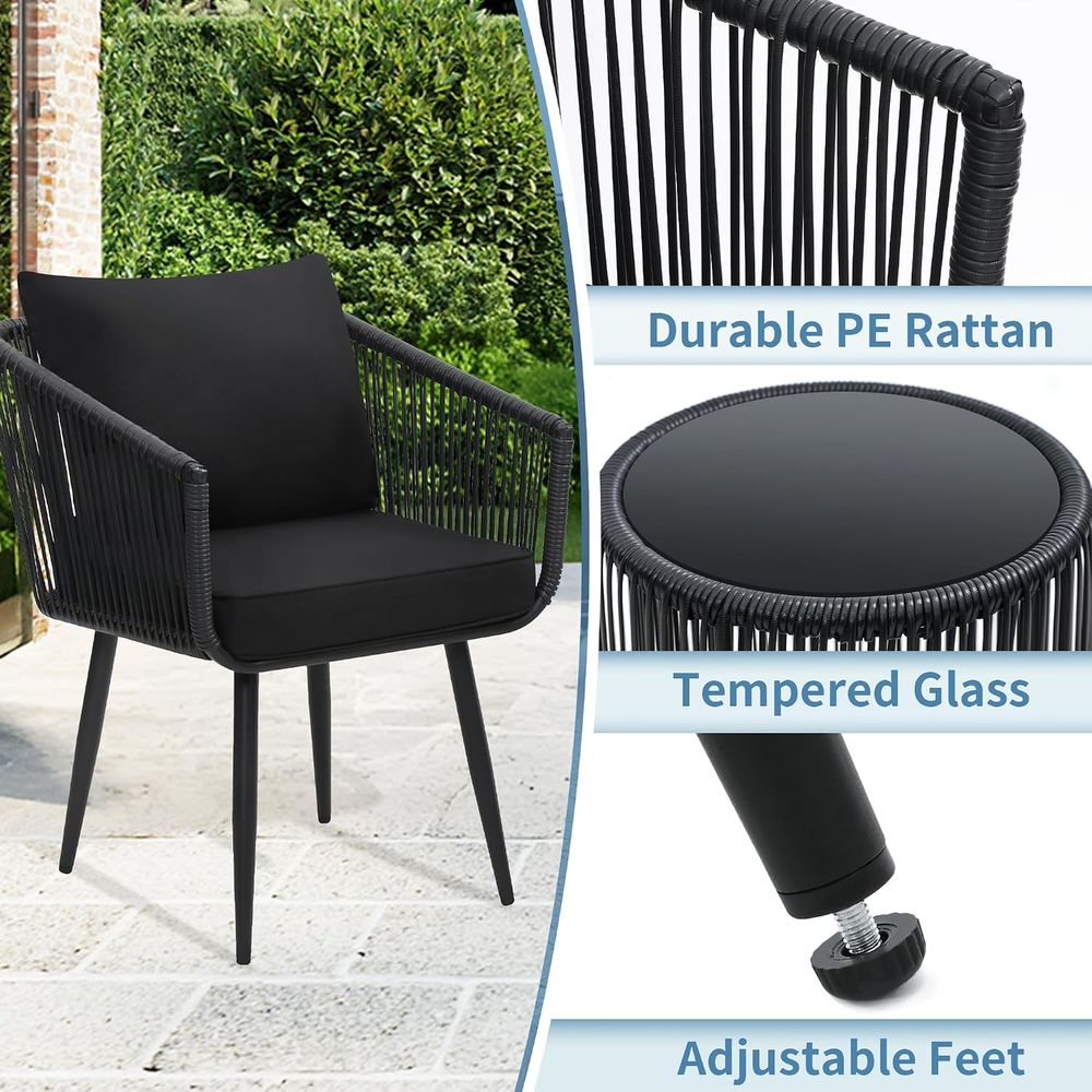Ensemble de bistrot en rotin p - Bistro Table Set avis et prix
