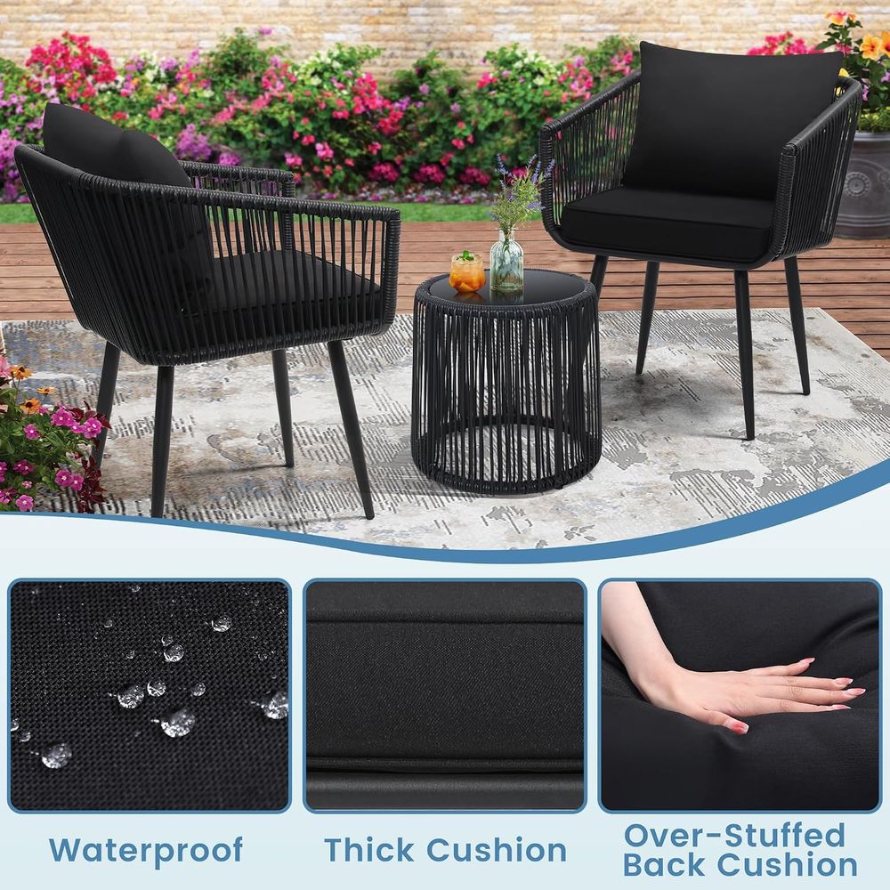 Ensemble de bistrot en rotin p - Bistro Table Set avis et prix