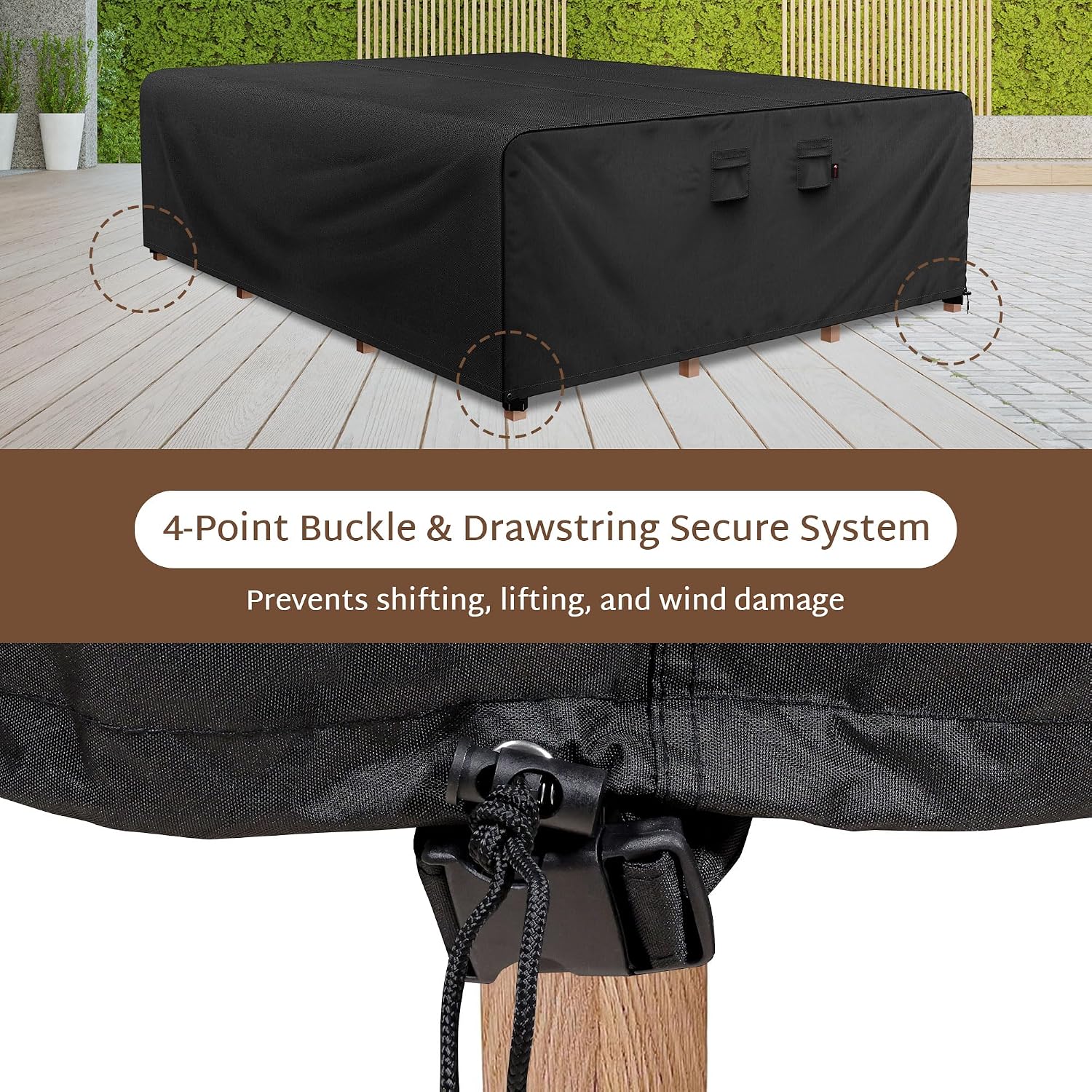 Housse de table rectangulaire  - Outdoor Furniture Weatherproof avis et prix
