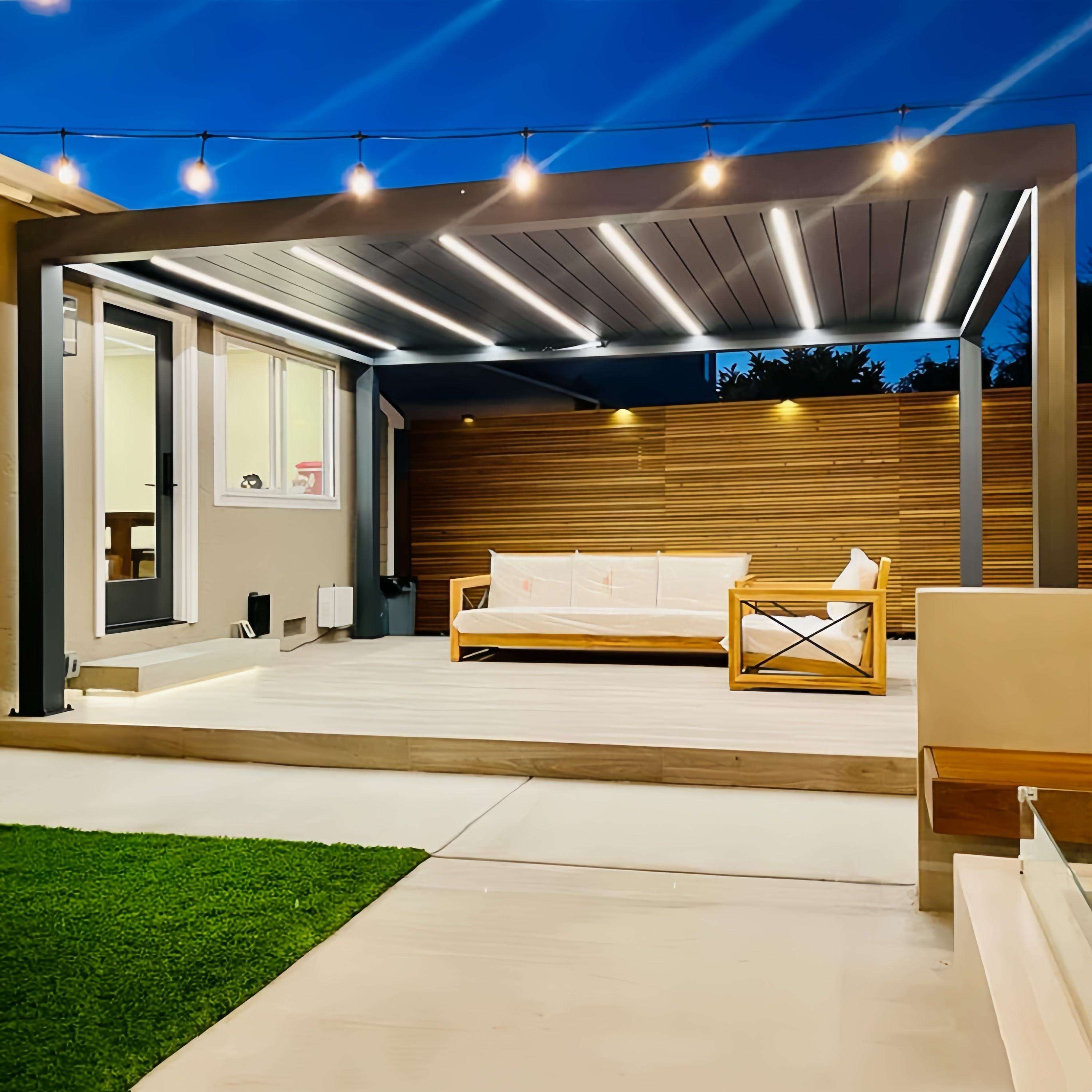 Pergola rectangulaire abordabl - Outdoor Furniture Metal avis et prix