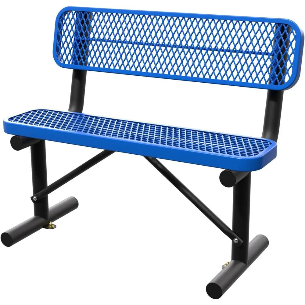 Banc en métal bleu robuste pou - Garden Bench Metal avis et prix