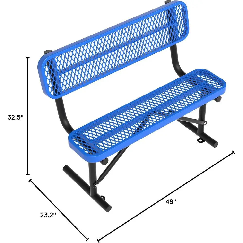 Banc en métal bleu robuste pou - Garden Bench Metal avis et prix