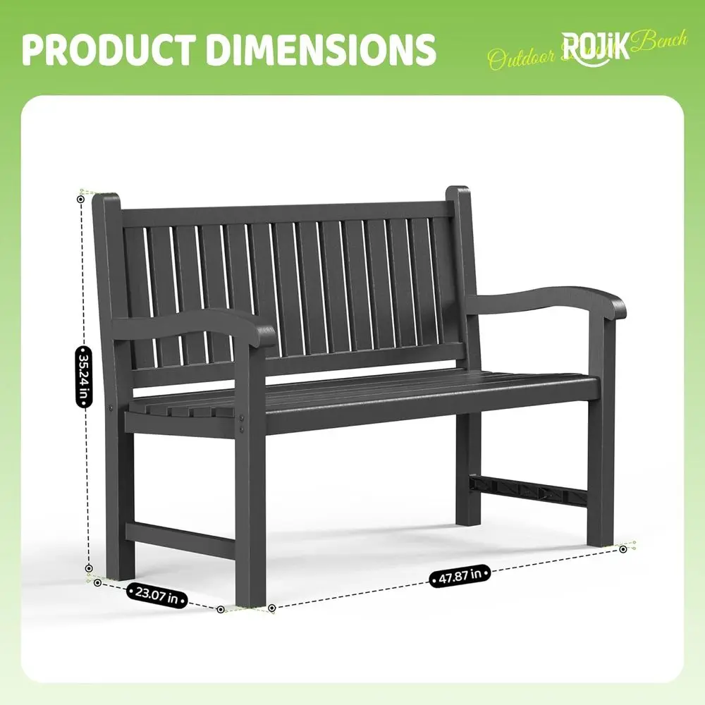 Banc de patio en résine pour 2 - Garden Bench Metal avis et prix