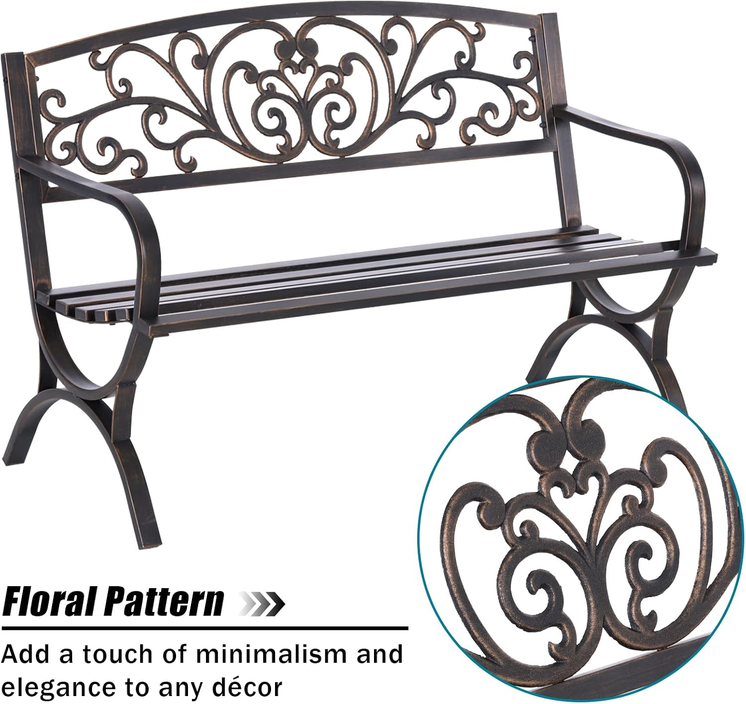 Banc de jardin extérieur en br - Garden Bench Metal avis et prix