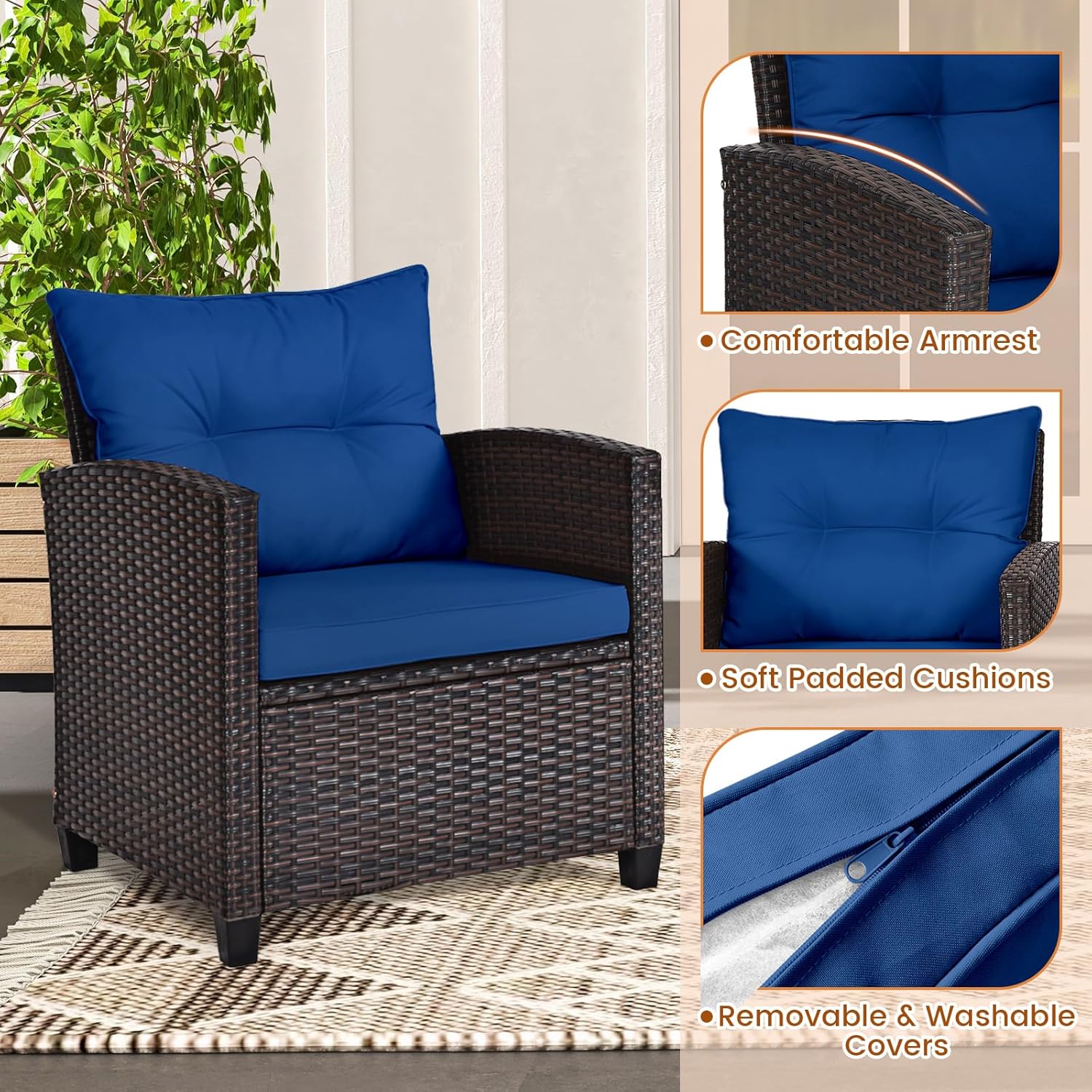 Ensemble bistro d'extérieur 3  - Outdoor Furniture Weatherproof avis et prix