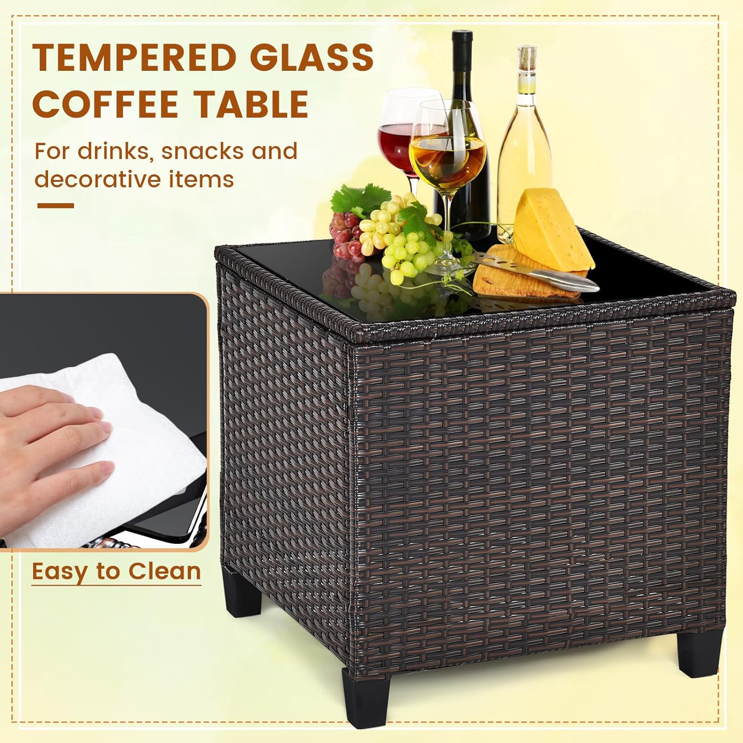 Ensemble bistro d'extérieur 3  - Outdoor Furniture Weatherproof avis et prix
