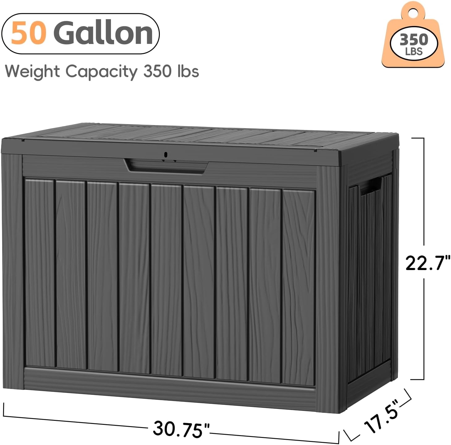 Boîte de rangement extérieure, - Outdoor Furniture Weatherproof avis et prix